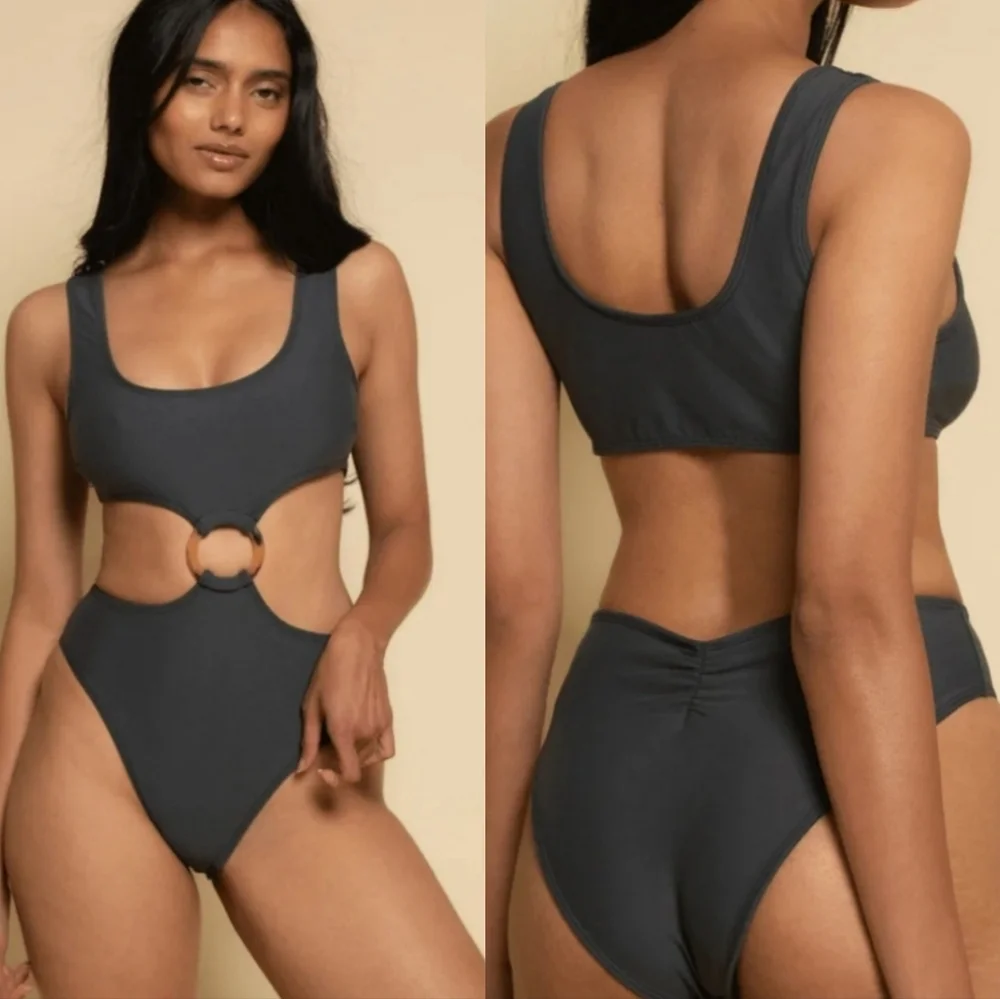 Montce Ky Charcol  Cut-Out One Piece ‎ Swimsuit